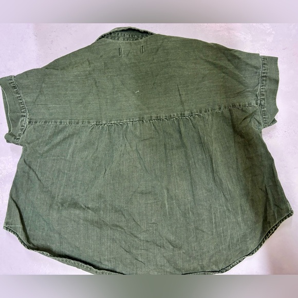 Madewell Shirt Womens Size Small Black Denim Hilltop Lunar Wash Button Down - Picture 5 of 12